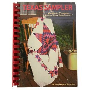 Texas Sampler Cookbook The Junior League of Richardson Vtg 1995 Spiral Bound